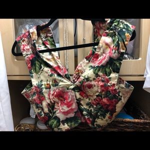 Two Piece Flower Outfit